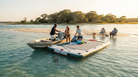 High-PSI Inflatable Floating Dock for a Sandbar: What to Know
