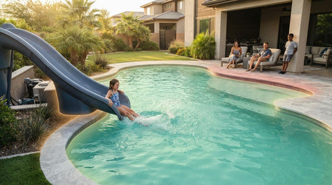 In-ground Pool Slide Splashdown Safety Zones: A Guide