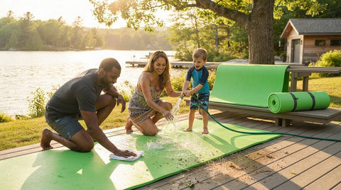 Marine Grade PVC Floating Mat Cleaning Instructions: A Safe, Simple Routine