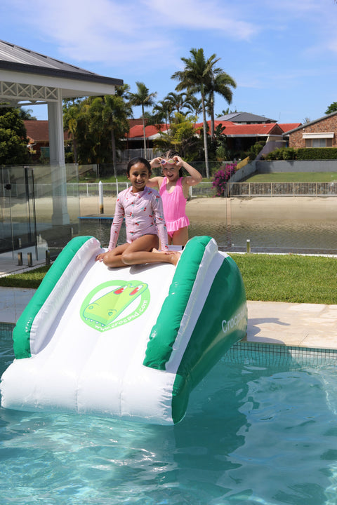 Kiddie pool slides — water fun for little kids