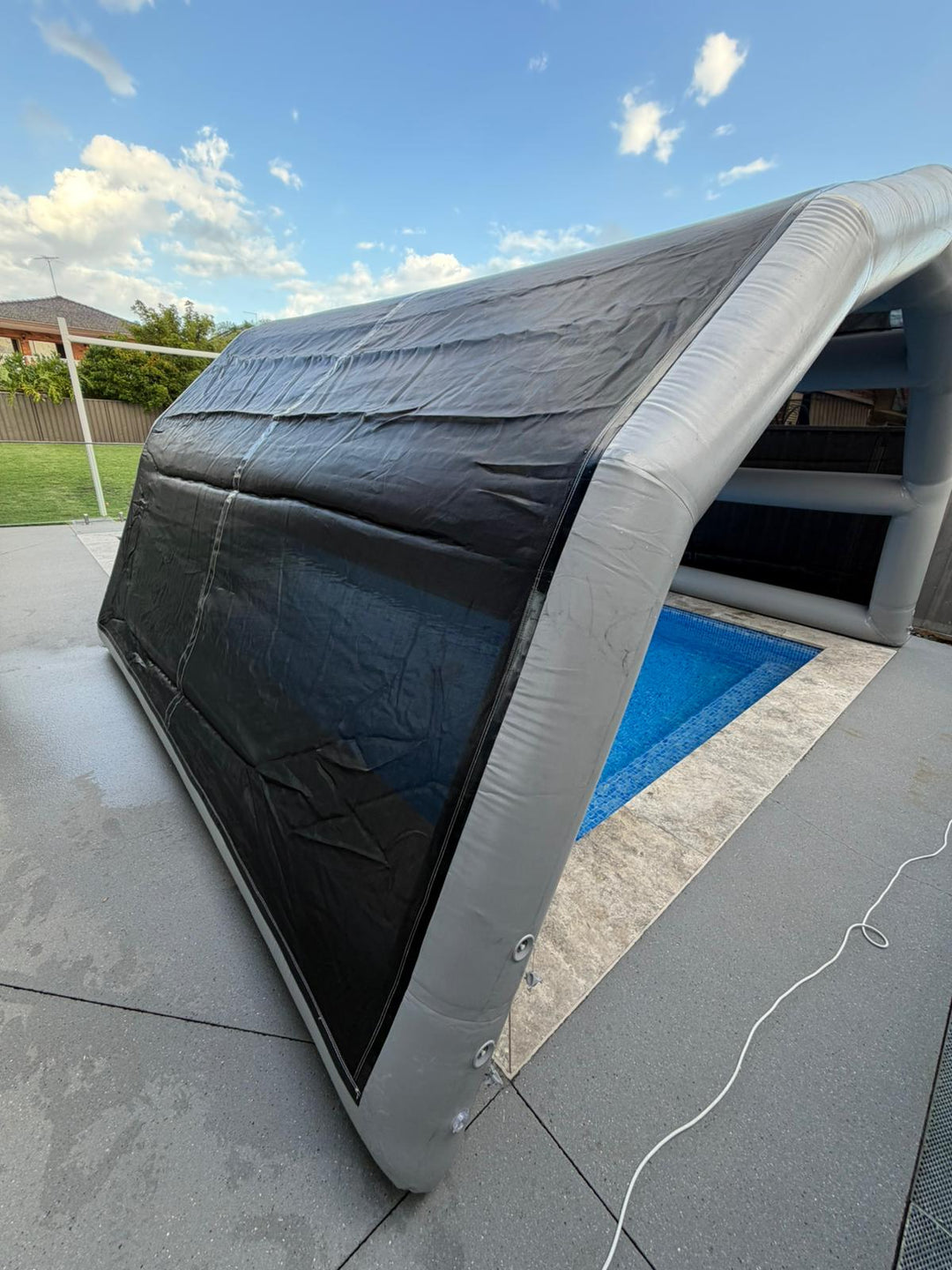 Inflatable Pool Protector Crocpad Pool Shelter | Commercial Inflatable Pool Cover | Windproof UV ...