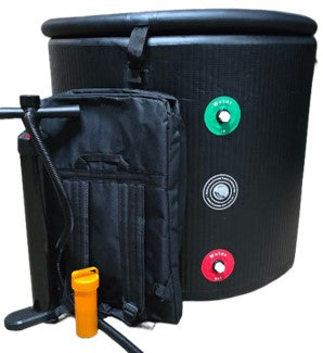 Large Ice Pod for Athletes – Cold Plunge Ice Bath for Recovery Portable Soaking Barrel with Cover