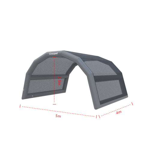 Crocpad Commercial Inflatable Pool Shelter – Windproof, Rain & UV Sun Protection Pool Cover