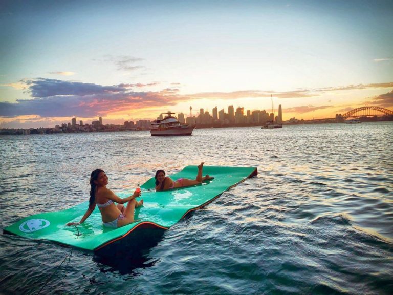 Crocpad floating mat Sydney harbour