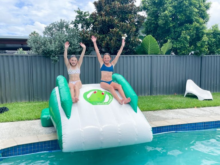 top Inflatable water pool slide