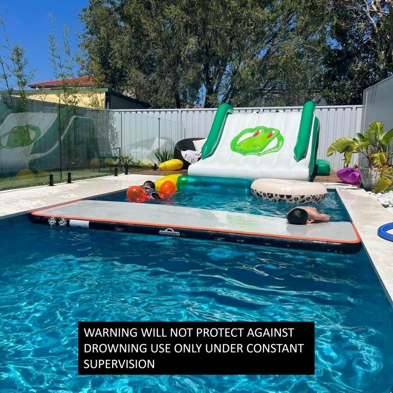 Megalo pool slide warning