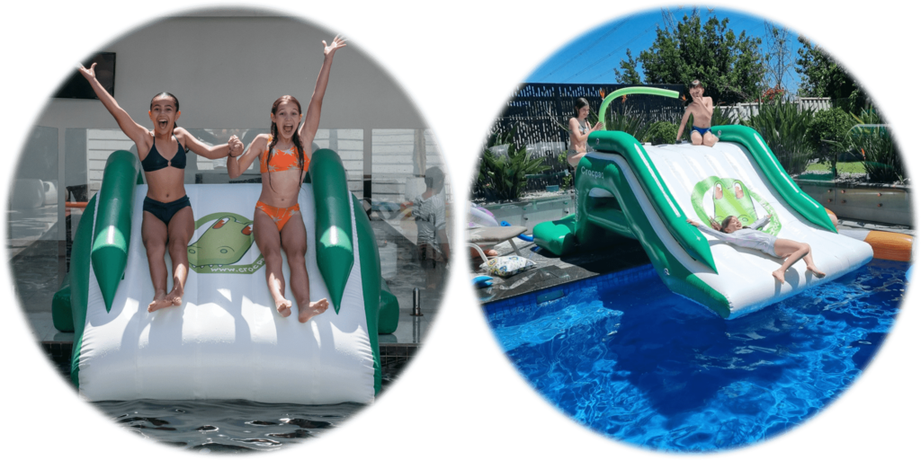 Crocpad inflatable water slides
