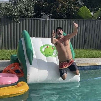 top Inflatable water pool slide kids in adaleide