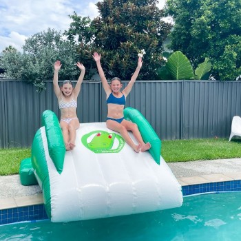 top Inflatable water pool slide